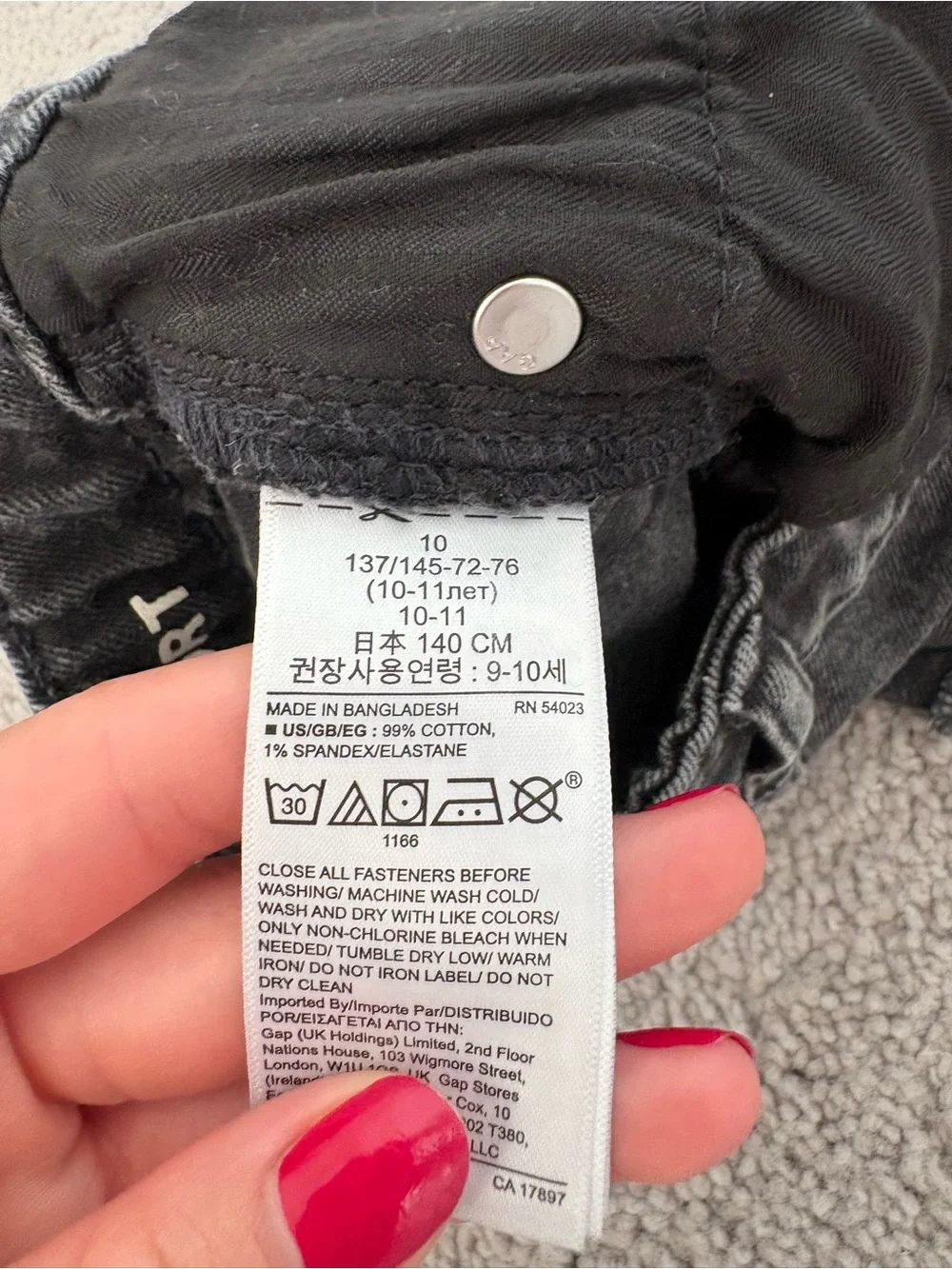 girls gap jean shorts